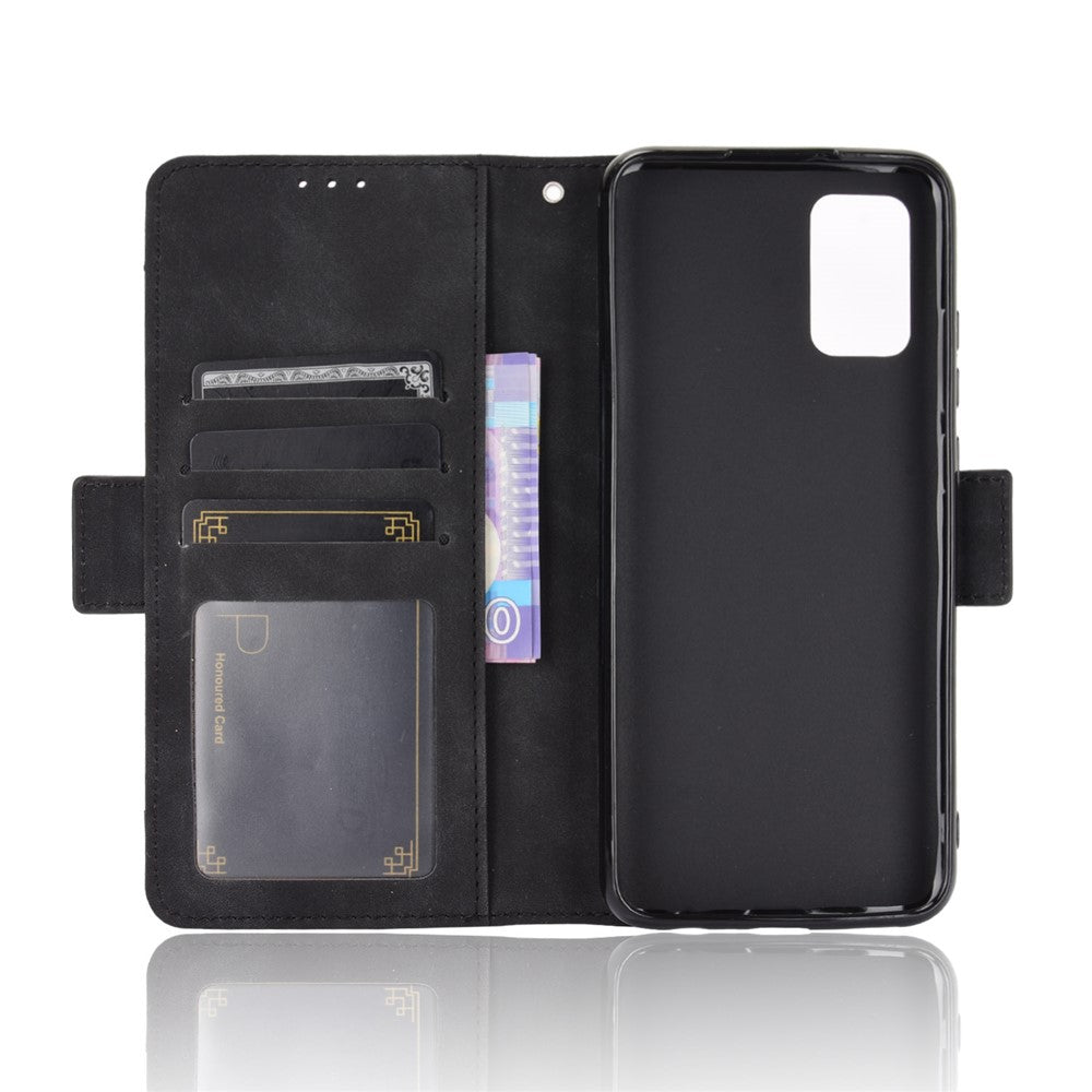 Leather Wallet Protective Multiple Card Slots Case for Samsung Galaxy A02s (164.2mm) with Adjustable Stand