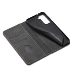 TPU + PU Leather Wallet Auto-absorbed Smartphone Cover for Samsung Galaxy S21+ 5G