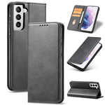 Auto-absorbed Leather Wallet Stand Cell Phone Protective Case for Samsung Galaxy S21+ 5G