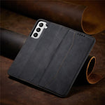 TPU + PU Leather Wallet Auto-absorbed Cover for Samsung Galaxy S21 5G