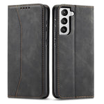 TPU + PU Leather Wallet Auto-absorbed Cover for Samsung Galaxy S21 5G