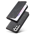 TPU + PU Leather Wallet Auto-absorbed Cover for Samsung Galaxy S21 5G