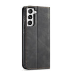 TPU + PU Leather Wallet Auto-absorbed Cover for Samsung Galaxy S21 5G