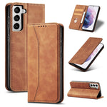 TPU + PU Leather Wallet Auto-absorbed Cover for Samsung Galaxy S21 5G
