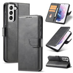 Klassisk magnetisk TPU + PU-læderspænde til mobilcover til Samsung Galaxy S21 4G/5G