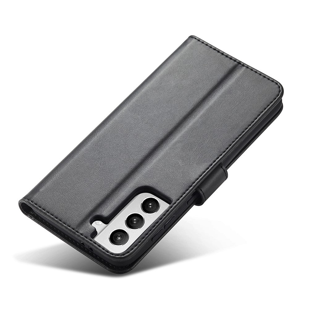 Klassisk magnetisk TPU + PU-læderspænde til mobilcover til Samsung Galaxy S21 4G/5G