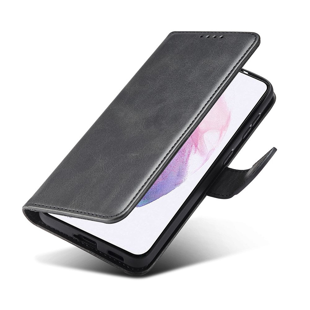 Klassisk magnetisk TPU + PU-læderspænde til mobilcover til Samsung Galaxy S21 4G/5G