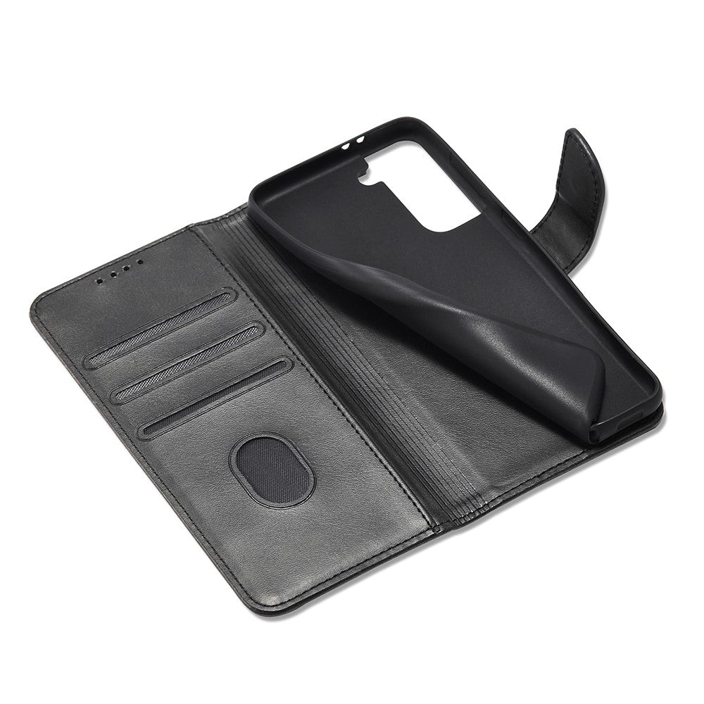 Klassisk magnetisk TPU + PU-læderspænde til mobilcover til Samsung Galaxy S21 4G/5G