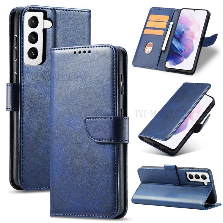 Klassisk magnetisk TPU + PU-læderspænde til mobilcover til Samsung Galaxy S21 4G/5G