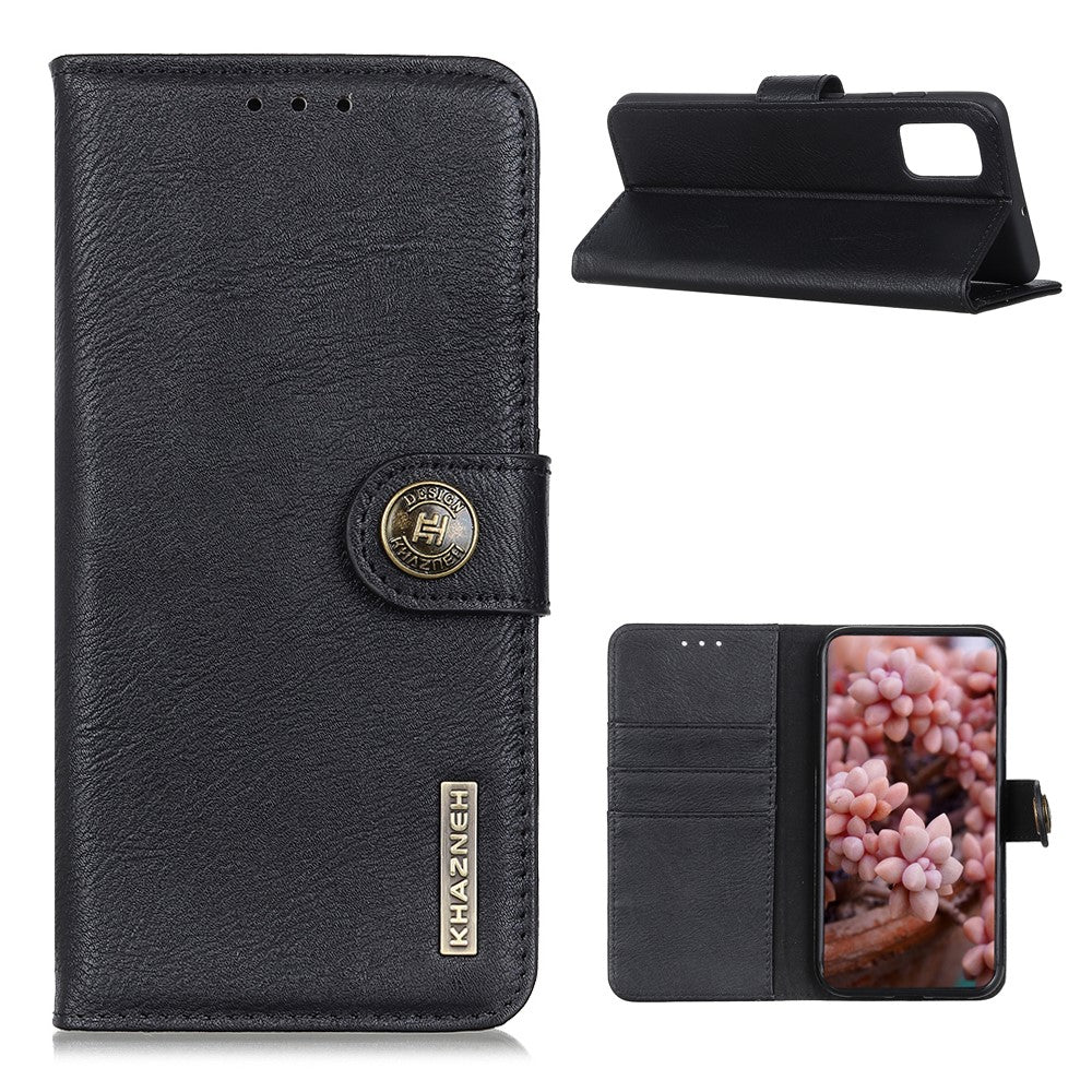 KHAZNEH Retro Style Læderbeskyttelsescover til Samsung Galaxy A52 4G / 5G / A52s 5G Wallet Stand Cover