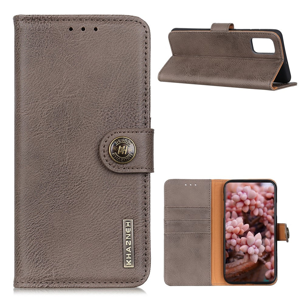 KHAZNEH Retro Style Læderbeskyttelsescover til Samsung Galaxy A52 4G / 5G / A52s 5G Wallet Stand Cover