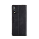 AUTSPACE A01 Series RFID Blokerende Retro Mat Læder Etui Pung til Samsung Galaxy A70