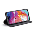 AUTSPACE A01 Series RFID Blokerende Retro Mat Læder Etui Pung til Samsung Galaxy A70