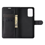 Wallet Stand Design Litchi Tekstur Læder Telefoncover til Samsung Galaxy A72 4G / 5G
