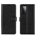 Wallet Stand Design Litchi Tekstur Læder Telefoncover til Samsung Galaxy A72 4G / 5G
