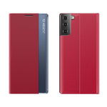 For Samsung Galaxy S21 4G / 5G View Window Flip Cover PU Leather Stand Phone Case