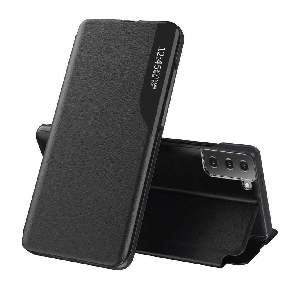 Case View Window PU Leather Stand Cover for Samsung Galaxy S21+ 5G Mobile Phone Accessories