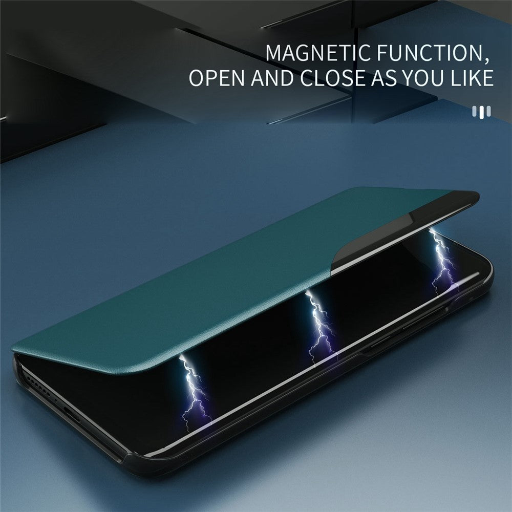 Case View Window PU Leather Stand Cover for Samsung Galaxy S21+ 5G Mobile Phone Accessories