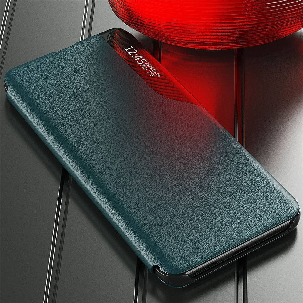 Case View Window PU Leather Stand Cover for Samsung Galaxy S21+ 5G Mobile Phone Accessories