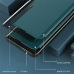 Case View Window PU Leather Stand Cover for Samsung Galaxy S21+ 5G Mobile Phone Accessories