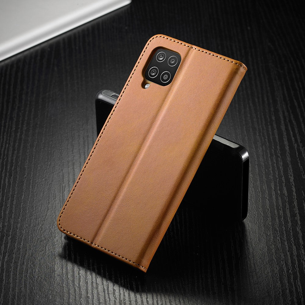 LC.IMEEKE Läderskyddsskal för Samsung Galaxy A12 med separat plånboksställ Funktioner Design
