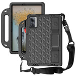 Rhombus Design EVA Case + Shoulder Strap for Samsung Galaxy Tab S9 FE / S9 / S8 / S7 / A11+ / A9+ / Xiaomi Pad 6 / Redmi Pad 2 11 / Lenovo Tab M11