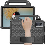 Rhombus Design EVA Case + Shoulder Strap for Samsung Galaxy Tab S9 FE / S9 / S8 / S7 / A11+ / A9+ / Xiaomi Pad 6 / Redmi Pad 2 11 / Lenovo Tab M11