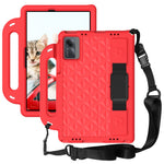 Rhombus Design EVA Case + Shoulder Strap for Samsung Galaxy Tab S9 FE / S9 / S8 / S7 / A11+ / A9+ / Xiaomi Pad 6 / Redmi Pad 2 11 / Lenovo Tab M11
