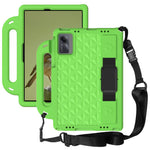 Rhombus Design EVA Case + Shoulder Strap for Samsung Galaxy Tab S9 FE / S9 / S8 / S7 / A11+ / A9+ / Xiaomi Pad 6 / Redmi Pad 2 11 / Lenovo Tab M11