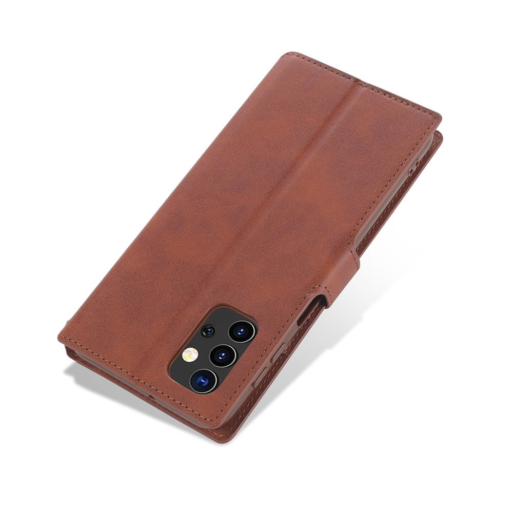 AZNS Dual-sided Magnetic Clasp Wallet Leather Stand Case for Samsung Galaxy A32 5G