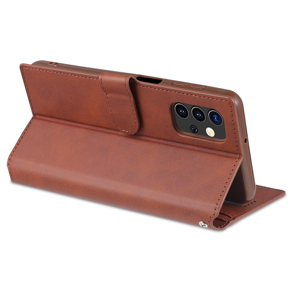 AZNS Dual-sided Magnetic Clasp Wallet Leather Stand Case for Samsung Galaxy A32 5G