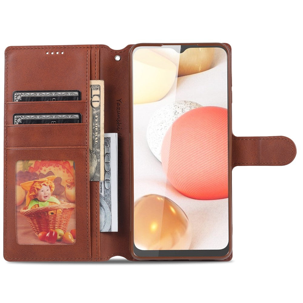 AZNS Dual-sided Magnetic Clasp Wallet Leather Stand Case for Samsung Galaxy A32 5G