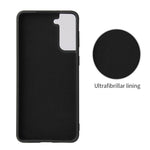 Phone Cover Shell Coated with PU Leather + Ring-Shape Kickstand Design for Samsung Galaxy S21 Plus 5G