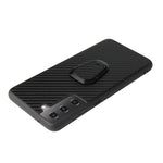 Phone Cover Shell Coated with PU Leather + Ring-Shape Kickstand Design for Samsung Galaxy S21 Plus 5G