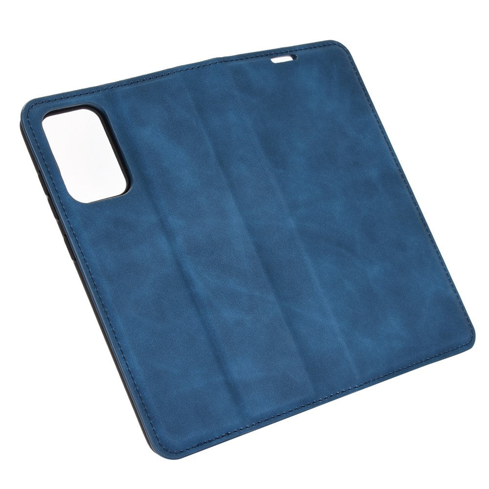 Skin-Touch Feelingwallet Stand Design Leather Cover for Samsung Galaxy A52 4G / 5G / A52s 5G  Auto-Absorbed Phone Case