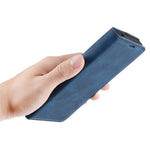 Skin-Touch Feelingwallet Stand Design Leather Cover for Samsung Galaxy A52 4G / 5G / A52s 5G  Auto-Absorbed Phone Case