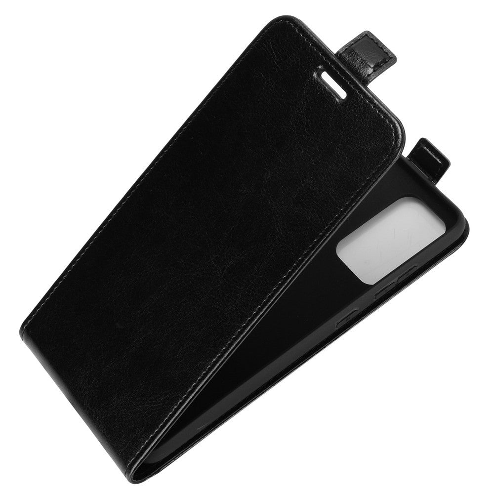 Crazy Horse Vertical Leather Shell for Samsung Galaxy A52 4G/5G / A52s 5G Card Holder Case