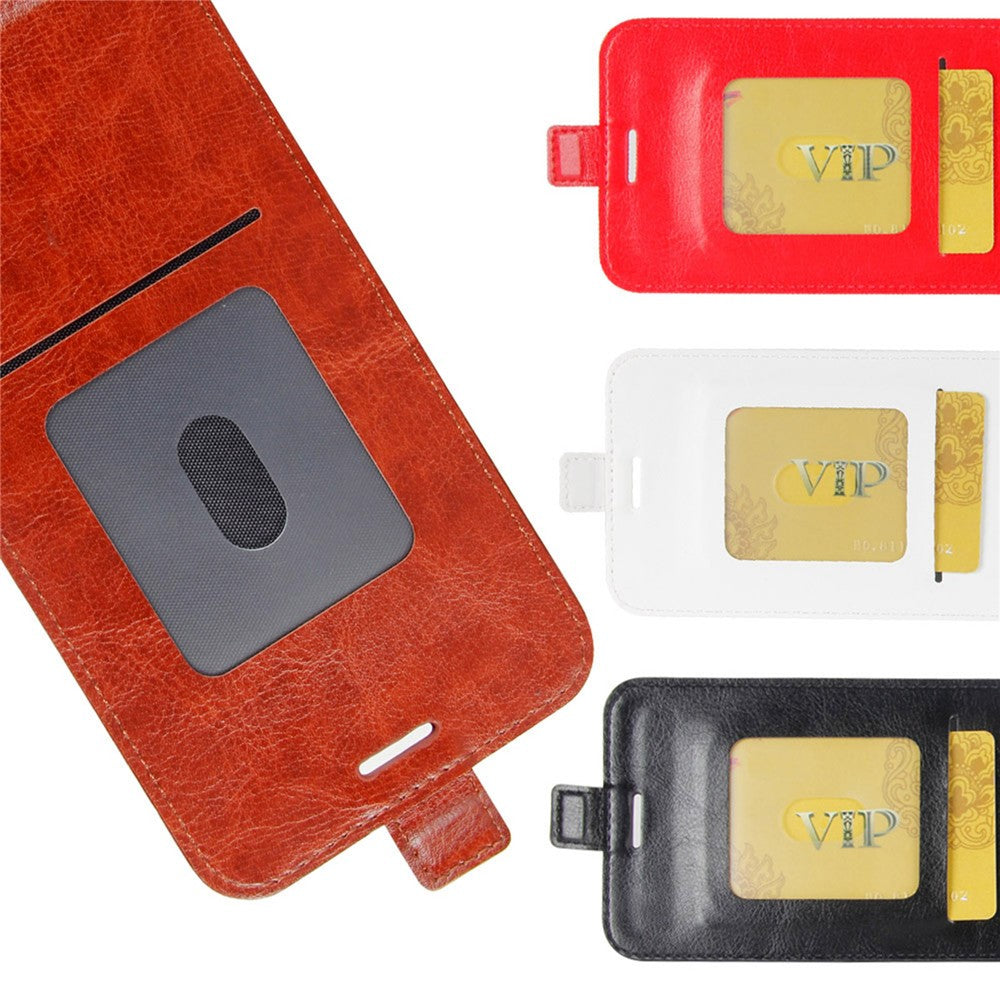 Crazy Horse Vertical Leather Shell for Samsung Galaxy A52 4G/5G / A52s 5G Card Holder Case