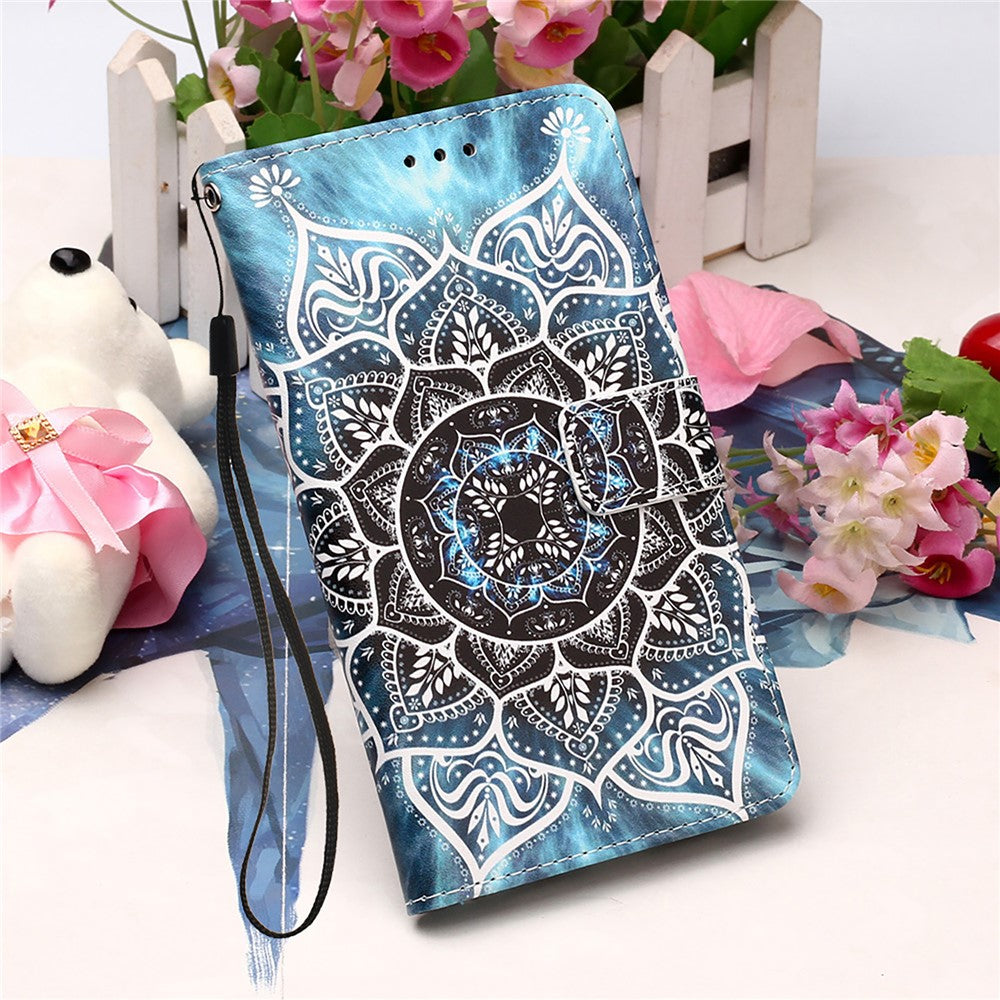 Pattern Printing Leather Wallet Stand Cover Case for Samsung Galaxy A52 4G/5G / A52s 5G