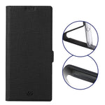 VILI DMK Double Card Holder Magnetic Clasp Leather Wallet Stand Cover for Samsung Galaxy A32 5G