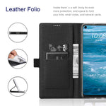 VILI DMK Double Card Holder Magnetic Clasp Leather Wallet Stand Cover for Samsung Galaxy A32 5G
