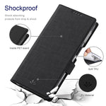 VILI DMK Double Card Holder Magnetic Clasp Leather Wallet Stand Cover for Samsung Galaxy A32 5G