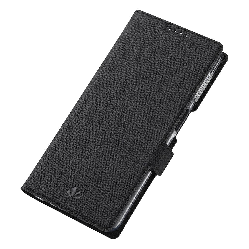 VILI DMK Double Card Holder Magnetic Clasp Leather Wallet Stand Cover for Samsung Galaxy A32 5G