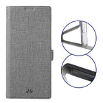VILI DMK Double Card Holder Magnetic Clasp Leather Wallet Stand Cover for Samsung Galaxy A32 5G