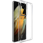 IMAK UX-5-serien för Samsung Galaxy S21 Ultra 5G komplett täckande skydd mjukt transparent TPU-skal