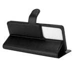 Litchi Texture Leather Phone Protective Cover with Wallet Stand Design for Samsung Galaxy S21 Ultra 5G