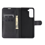 Litchi Texture Leather Phone Protective Cover with Wallet Stand Design for Samsung Galaxy S21+ 5G