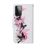 TPU + PU Leather Wallet Stand Phone Case with Lanyard for Samsung Galaxy A72 5G / A72 4G