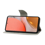 TPU + PU Leather Wallet Stand Phone Case with Lanyard for Samsung Galaxy A72 5G / A72 4G