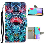 TPU + PU Leather Wallet Stand Phone Case with Lanyard for Samsung Galaxy A52 4G/5G / A52s 5G